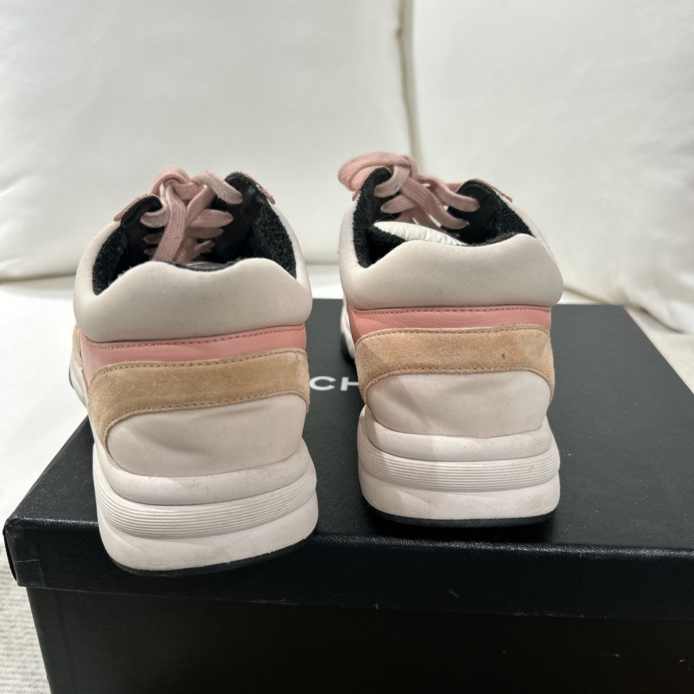 Chanel 19C black and pink suede sneakers - Picture 5 of 10